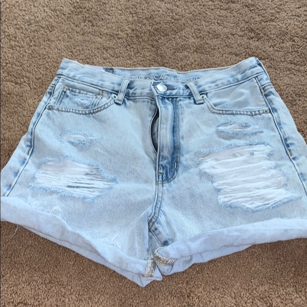 American Eagle Ripped Jean Shorts